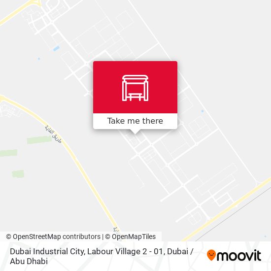 Dubai Industrial  City, Labour Village 2 - 01 map