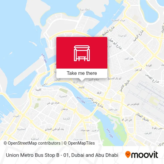 Union Metro Bus Stop B - 01 map