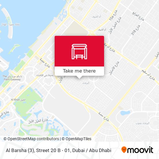 Al Barsha (3), Street 20 B - 01 map