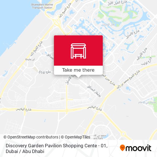 Discovery Garden Pavilion Shopping Cente - 01 map