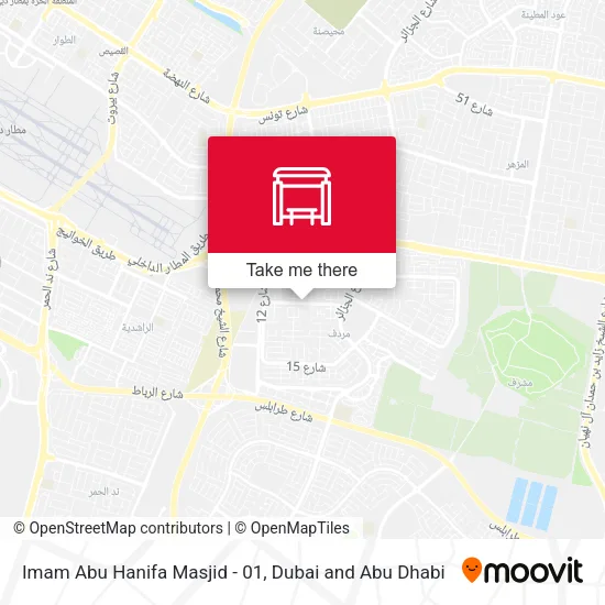Imam Abu Hanifa Masjid - 01 map