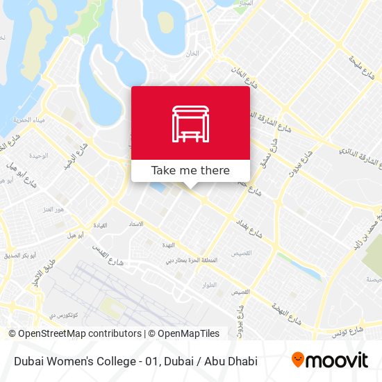 Dubai Women's College - 01 map