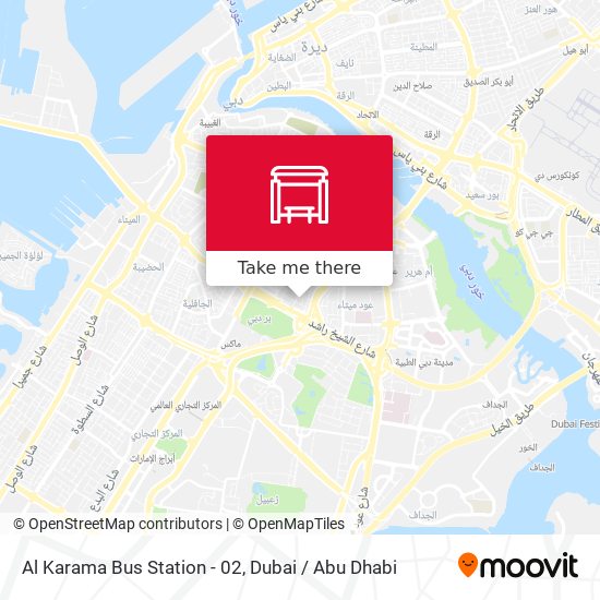 Al Karama Bus Station - 02 map