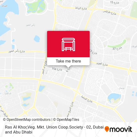 Ras Al Khor,Veg. Mkt. Union Coop.Society - 02 map
