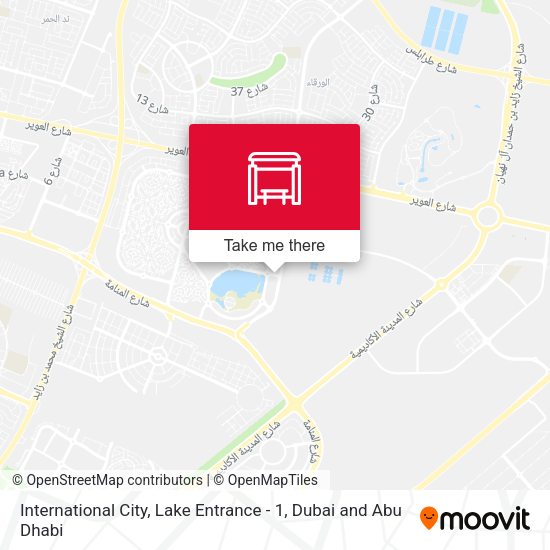 International City, Lake Entrance - 1 map