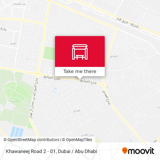 Khawaneej  Road 2 - 01 map