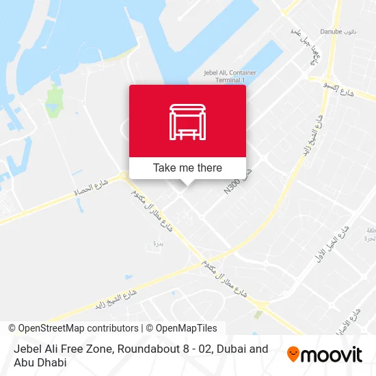 Jebel Ali Free Zone, Roundabout 8 - 02 map