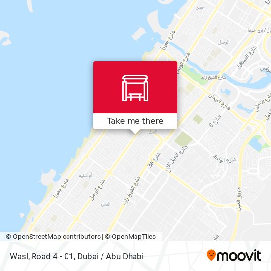 Wasl, Road 4 - 01 map