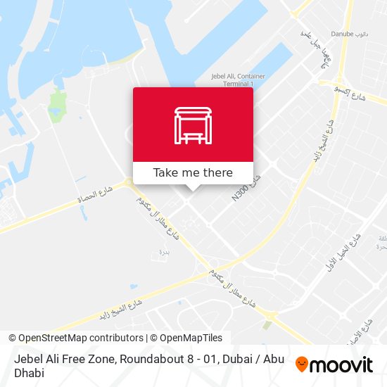 Jebel Ali Free Zone, Roundabout 8 - 01 map