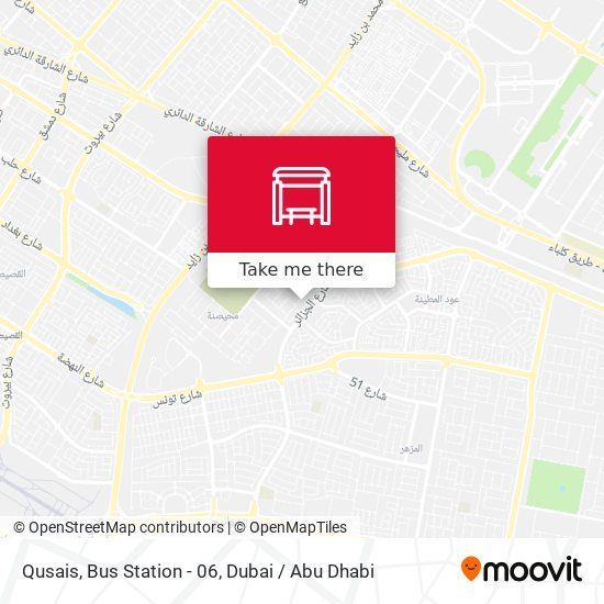 Qusais, Bus Station - 06 map