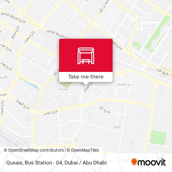 Qusais, Bus Station - 04 map