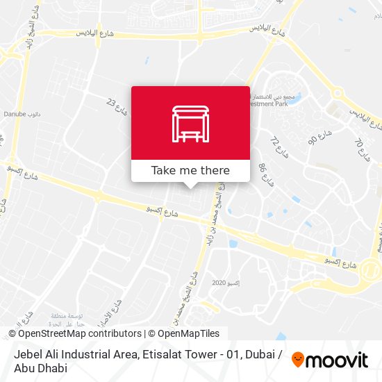 Jebel Ali Industrial Area, Etisalat Tower - 01 map