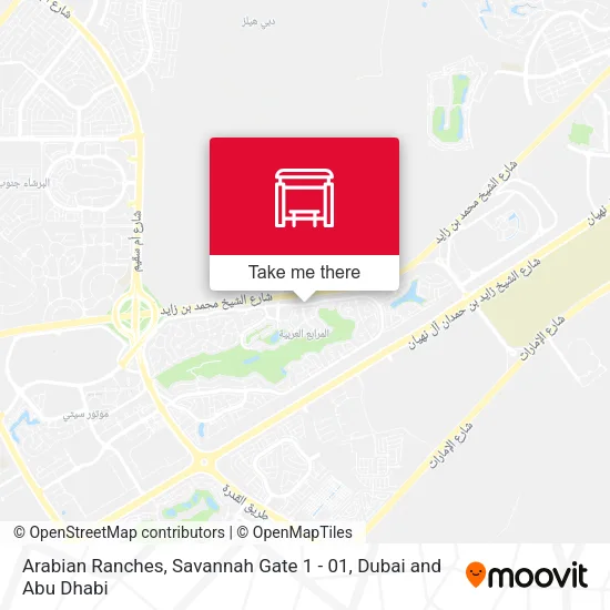 Arabian Ranches, Savannah Gate 1 - 01 map