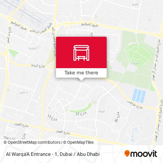 Al Warqa'A Entrance - 1 map