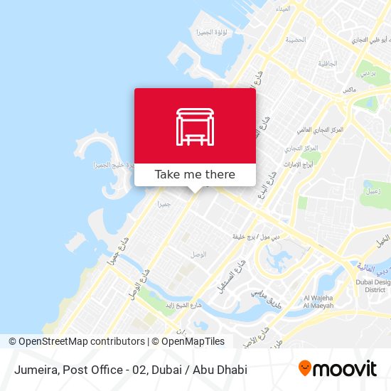 Jumeira, Post Office - 02 map