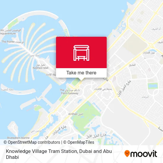 Knowledge Village Tram Station map