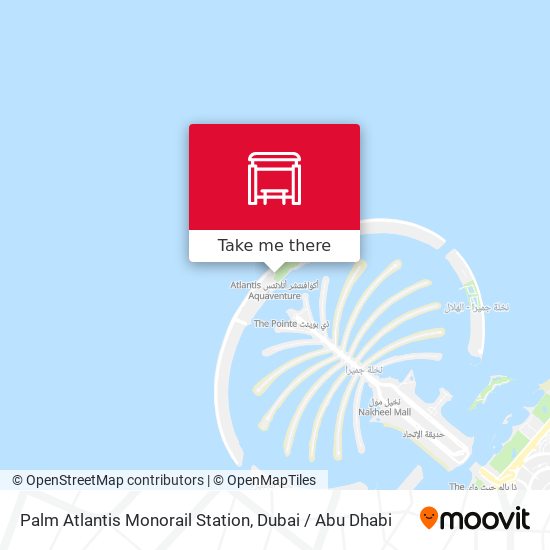 Palm Atlantis Monorail Station map