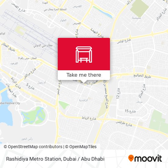 Rashidiya Metro Station map