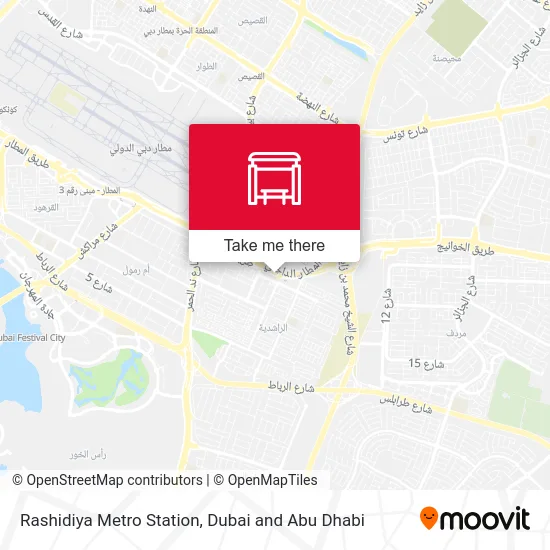 Rashidiya Metro Station map