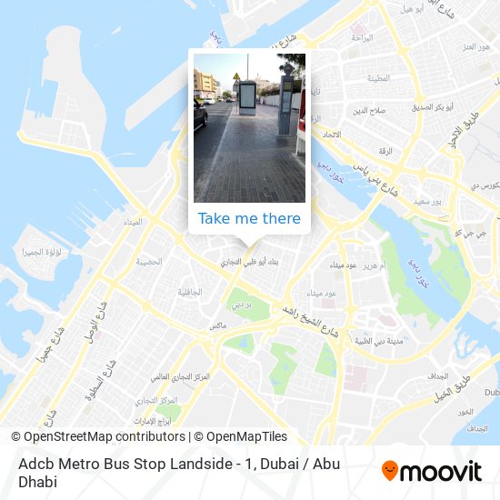 Adcb Metro Bus Stop Landside - 1 map