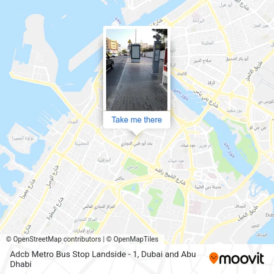 Adcb Metro Bus Stop Landside - 1 map