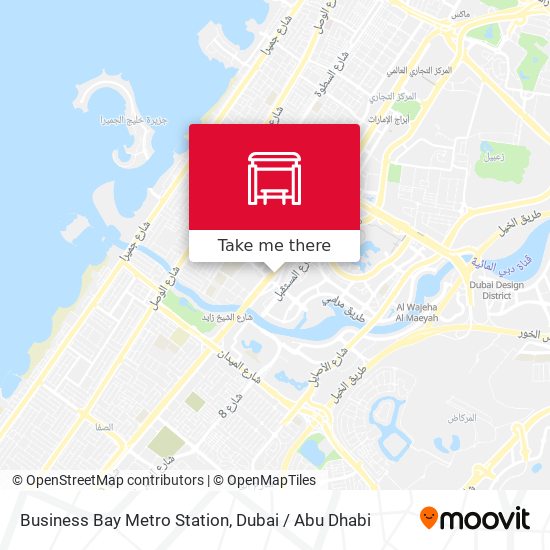 Business Bay Metro Station map