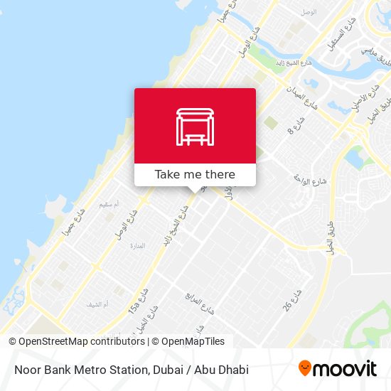 Noor Bank Metro Station map
