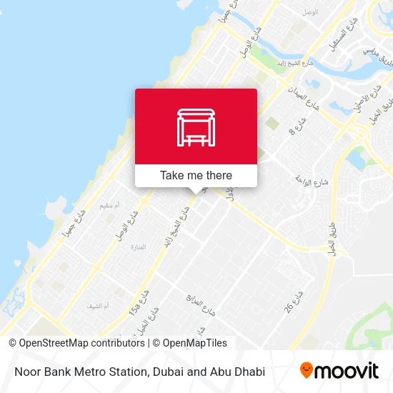 Noor Bank Metro Station map