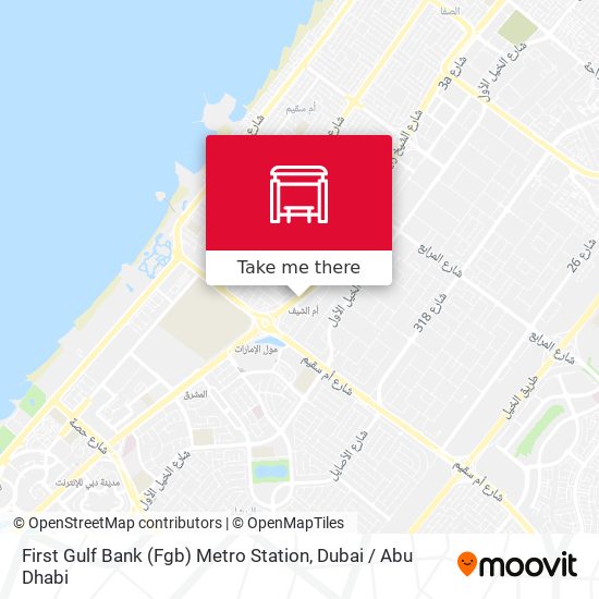 First Gulf Bank (Fgb) Metro Station map