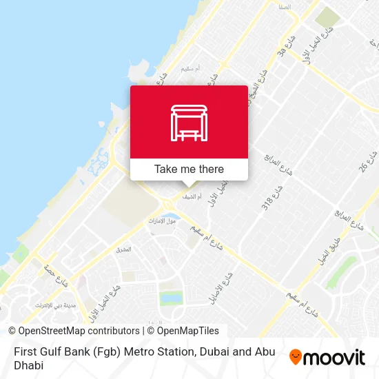 First Gulf Bank (Fgb) Metro Station map