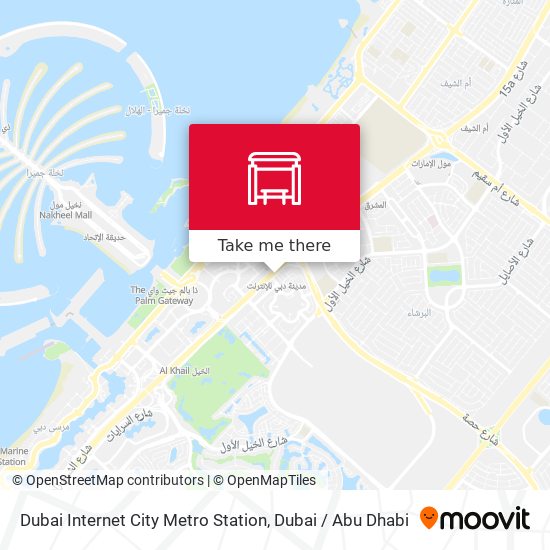 Dubai Internet City Metro Station map