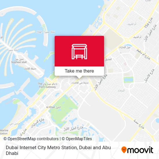 Dubai Internet City Metro Station map