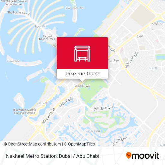Nakheel Metro Station map