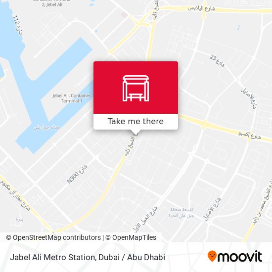 Jabel Ali Metro Station map
