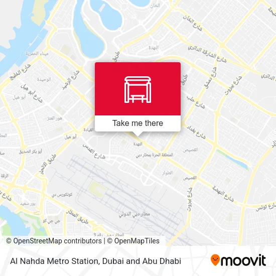 Al Nahda Metro Station map