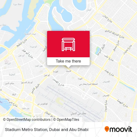 Stadium Metro Station map