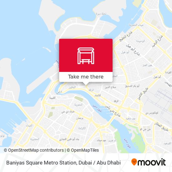Baniyas Square Metro Station map