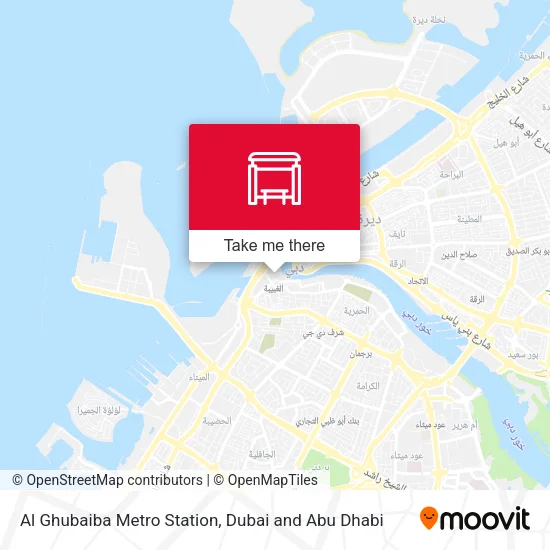 Al Ghubaiba Metro Station map