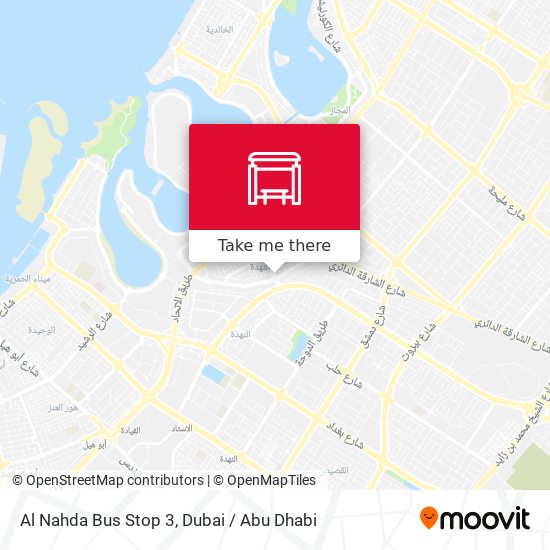 Al Nahda Bus Stop 3 map