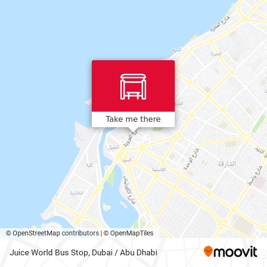 Juice World Bus Stop map