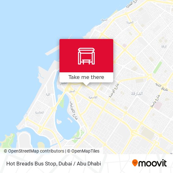 Hot Breads Bus Stop map