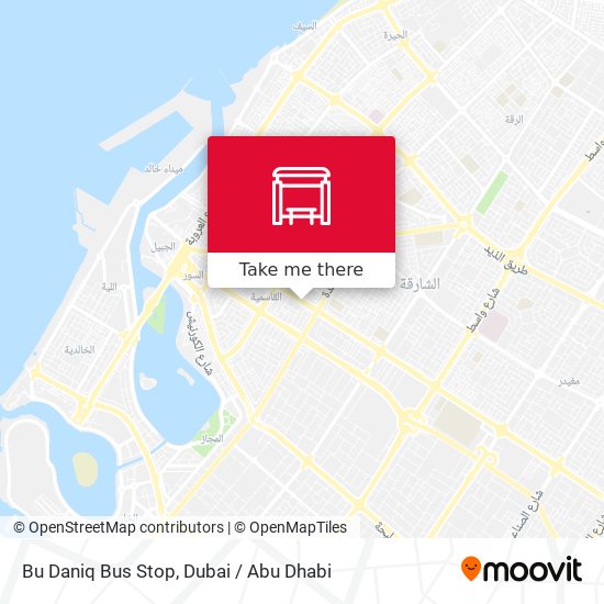 Bu Daniq Bus Stop map