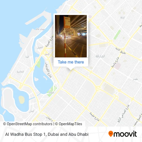 Al Wadha Bus Stop 1 map