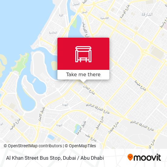 Al Khan Street Bus Stop map