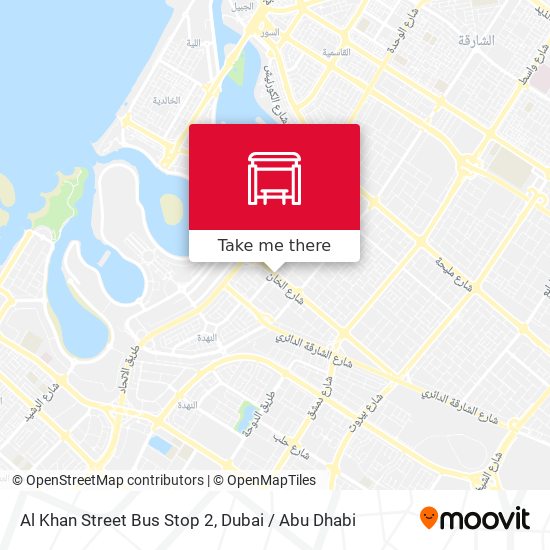 Al Khan Street Bus Stop 2 map