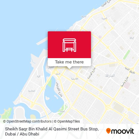 Sheikh Saqr Bin Khalid Al Qasimi Street Bus Stop map