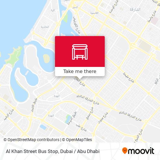 Al Khan Street Bus Stop map