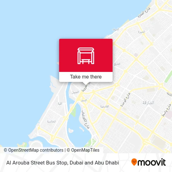 Al Arouba Street Bus Stop map