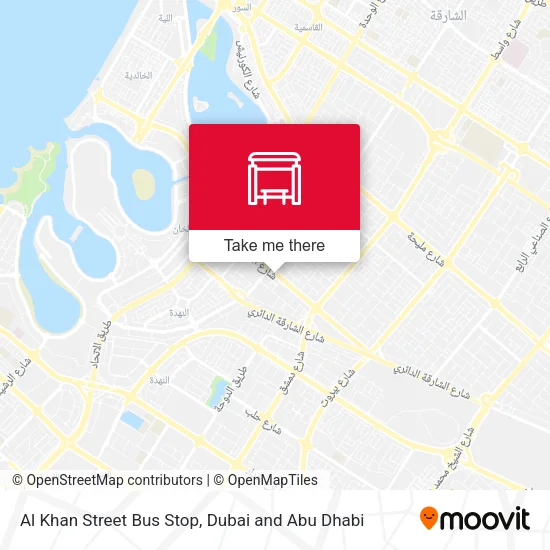 Al Khan Street Bus Stop map