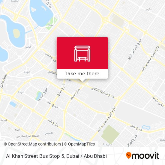 Al Khan Street Bus Stop 5 map